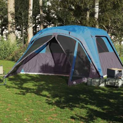 VidaXL Gezinstent met luifel 6-persoons waterdicht blauw VidaXL Gezinstent met luifel 6-persoons waterdicht blauw