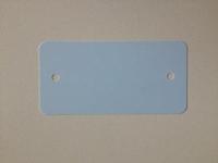 PVC labels 64x118mm lichtblauw2xgat rond - thumbnail