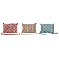 Kussen Home ESPRIT Bruin Turkoois Koraal 30 x 10 x 20 cm (3 Stuks) - thumbnail