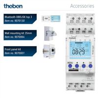 Theben 6220130 Schakelklok Digitaal Weekprogramma 2600 W IP20 Countdown-functie, Gangreserve, Externe ingang, Impulsfunctie, Zomer- en wintertijd omzetten - thumbnail