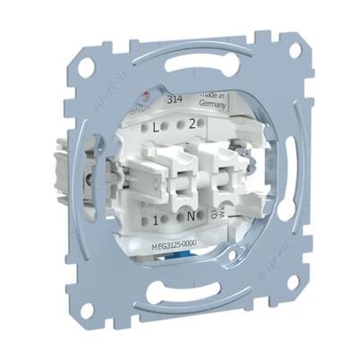 Merten MEG3125-0000 Serieschakelaar Inzetstuk Grijs 1 stuk(s)