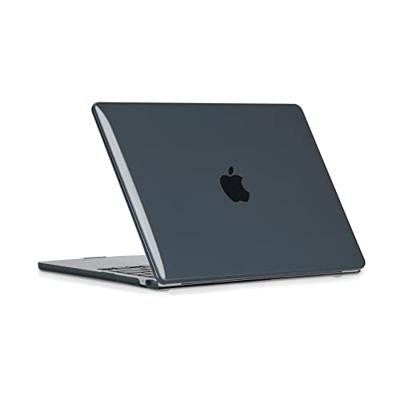 Lunso MacBook Air 13 inch (2022-2026) cover hoes - case - Glanzend Zwart