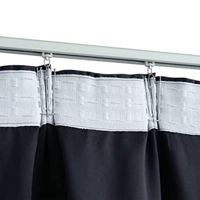VidaXL Gordijnen verduisterend met haken 2 st 140x175 cm antraciet VidaXL Gordijnen verduisterend met haken 2 st 140x175 cm antraciet