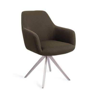 Jesper Home Eetkamerstoel 'Hiroo' Draaibaar, Turn Steel, kleur Jungle Jewel