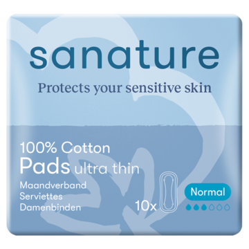 Sanature 100% Katoenen Maandverband Ultra Dun