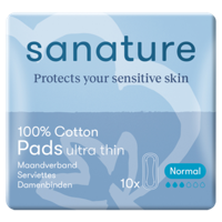Sanature 100% Katoenen Maandverband Ultra Dun - thumbnail
