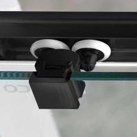 Douchecabine Gelco Sigma Simply Black Kwartrond 90x90x190 cm Mat Zwart - thumbnail