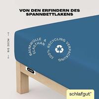 Schlafgut Schlafgut EASY Jersey Elasthan Hoeslaken L - 140x200 - 160x220 615 Blue Mid - thumbnail