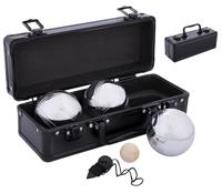 Engelhart Jeu de boules 3 ballen in zwarte aluminium koffer - thumbnail