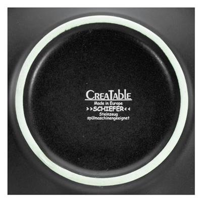 Creatable Serviesset Leisteen Black (4-delige bordenset) Creatable Serviesset Leisteen Black (4-delige bordenset)