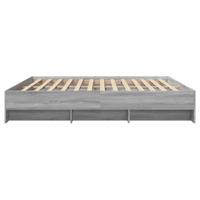Bedframe zonder matras 180x200 cm spaanplaat grijs Sonoma - thumbnail