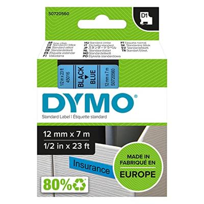 Labeltape dymo labelmanager d1 polyester 12mm bl Labeltape dymo labelmanager d1 polyester 12mm bl