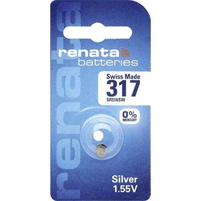 Renata Knoopcel 317 1.55 V 1 stuk(s) 10.5 mAh Zilveroxide SR62