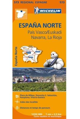 Michelin Wegenkaart 573 Spanje Noord - Baskenland/Euskadi, Navarra (Paperback) Michelin Wegenkaart 573 Spanje Noord - Baskenland/Euskadi, Navarra (Paperback)