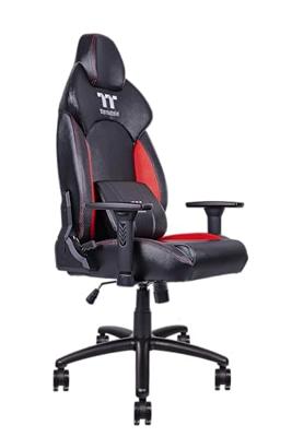 Thermaltake GGC-VCO-BRLWDS-01 gamestoel Gaming leunstoel Gecapitonneerde zitting Zwart, Rood Thermaltake GGC-VCO-BRLWDS-01 gamestoel Gaming leunstoel Gecapitonneerde zitting Zwart, Rood