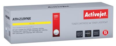 Activejet ATH-219YNX toner voor HP printer, vervanging HP 219X W2192X; Supreme; 2500 pagina's; geel, met chip Activejet ATH-219YNX toner voor HP printer, vervanging HP 219X W2192X; Supreme; 2500 pagina's; geel, met chip
