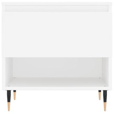 Salontafels 2 st 50x46x50 cm bewerkt hout wit Salontafels 2 st 50x46x50 cm bewerkt hout wit