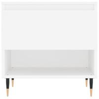 Salontafels 2 st 50x46x50 cm bewerkt hout wit - thumbnail