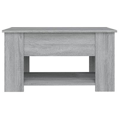 Salontafel 79x49x41 cm bewerkt hout grijs sonoma eikenkleurig