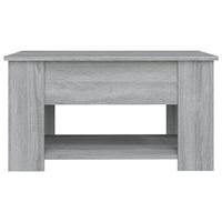 Salontafel 79x49x41 cm bewerkt hout grijs sonoma eikenkleurig - thumbnail