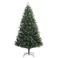 Kunstkerstboom met scharnieren en rode bessen 180 cm - thumbnail