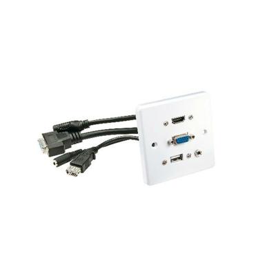 LINDY 60220 HDMI / VGA / USB / Jackplug Adapterkabel [1x HDMI, VGA, USB-A, Jackplug female 3,5 mm - 1x HDMI, VGA, USB-A, Jackplug female 3,5 mm] Wit