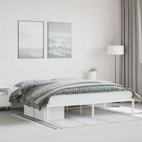 Bedframe metaal wit 200x200 cm - thumbnail