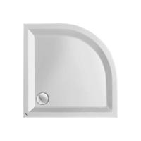 Douchebak Kwadrant Acryl Wit Kwartrond 90x90x4.5cm Radius 55 - thumbnail