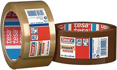 Tesa plakband "pp" adhesive tape pp brown 50 mm, 66 m