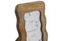 Fotolijsten Home ESPRIT Natuurlijk Mangohout Golven Stads 21,5 x 1,5 x 26,5 cm - thumbnail