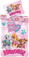 Paw Patrol Pup Power peuterdekbedovertrek - roze - 100 x 135 cm - thumbnail