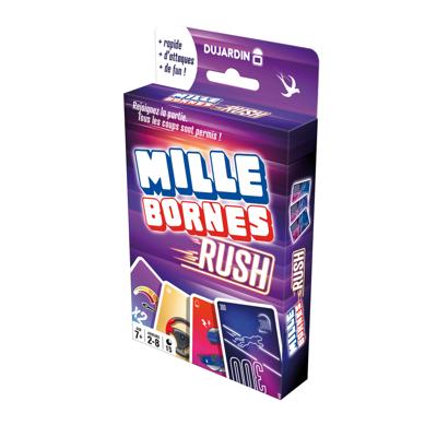 Gioco di carte MILLE BORNES RUSH - DUJARDIN - Per 2 o più giocatori - Dai 7 anni