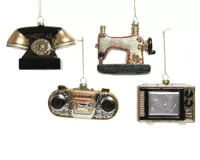 Kerstbal beeldje L9cm ass4 - 1 stuk - thumbnail