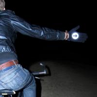 Suck UK fietshandschoenen reflecterend polyester zwart one-size - thumbnail