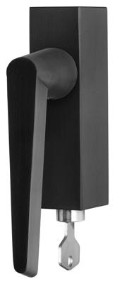 Formani Osiris Hertman CONE OH102-DKLOCK draaikiepgarnituur afsluitbaar - PVD mat zwart