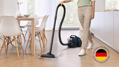 BOSCH BGS21X320 Serie 4 Stofzuiger Zonder Zak - Blauw BOSCH BGS21X320 Serie 4 Stofzuiger Zonder Zak - Blauw