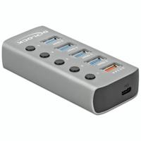 USB C naar A + B hub - 5 poorten - thumbnail