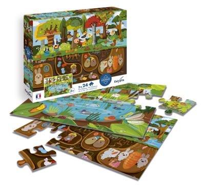 Puzzels - SENTOSFEER - 24 stukjes - Leven boven / Leven onder - Observatie - Geheugen - Logica - Vanaf 3 jaar