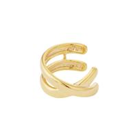 Gouden Earcuff Crossed Lines - thumbnail