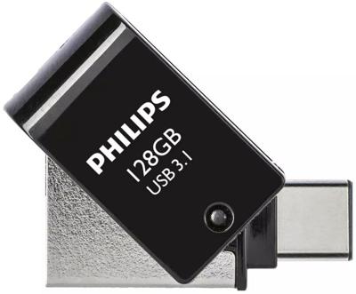 Philips FM12DC152B/00 USB flash drive 128 GB USB Type-A 3.2 Gen 1 (3.1 Gen 1) Zwart, Zilver Philips FM12DC152B/00 USB flash drive 128 GB USB Type-A 3.2 Gen 1 (3.1 Gen 1) Zwart, Zilver