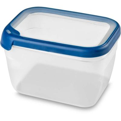 Curver grand chef vershoudbak rechthoek 2.4l transparant/donkerblauw Curver grand chef vershoudbak rechthoek 2.4l transparant/donkerblauw