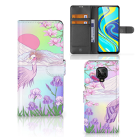 Xiaomi Redmi Note 9 Pro | Note 9S | Telefoonhoesje | Met pasjeshouder | Bird - thumbnail