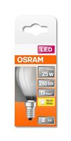 OSRAM HOMELIGHTING 4058075436626 LED-lamp Energielabel F (A - G) E14 Peer 2.5 W = 25 W Warmwit 1 stuk(s) - thumbnail