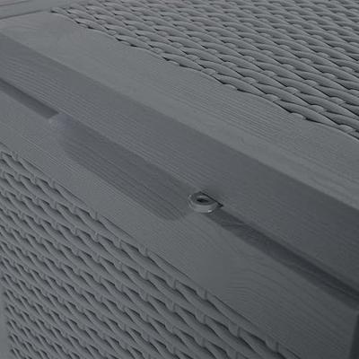 Tuinbox 90 L PP rattan grijs