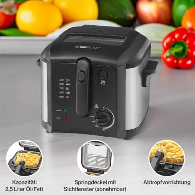 Clatronic FR 3649 Enkel 2,5 l 1600 W Zwart