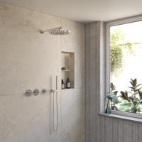 BWS Inbouw Regendouche | Sensa | Chroom | Wanduitloop | 30cm Hoofddouche met Handdouche | Stopkranen - thumbnail