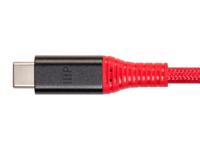 Monoprice AtlasFlex Serie Duurzame USB 3.2 Gen 2 Type-C Data & Power Kevlar Versterkte Nylon-Vlechtkabel 5A/100W 1m Rood - thumbnail