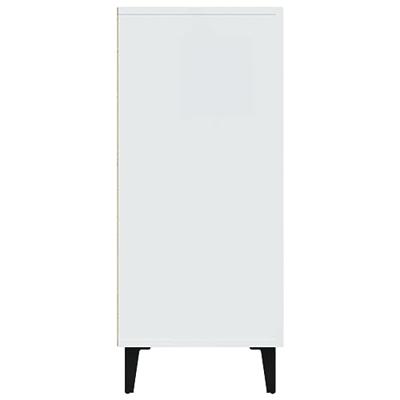 Dressoir 90x34x80 cm bewerkt hout wit Dressoir 90x34x80 cm bewerkt hout wit