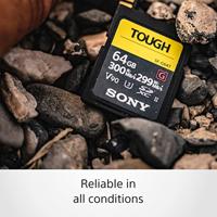 Sony ProSD Tough 18x stronger - 64GB UHS-II R300 W299 - V90 - thumbnail