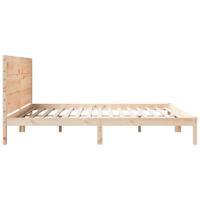 Bedframe extra lang zonder matras massief hout 200x220 cm - thumbnail